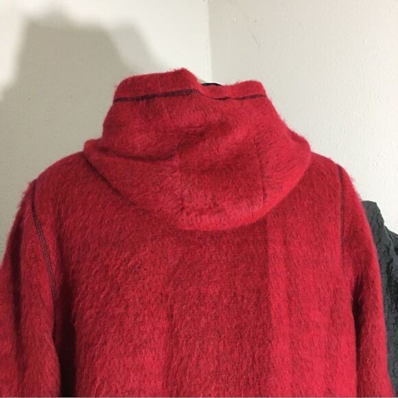 Democracy VTG Red Hooded Jacket Size M - Picture 11 of 11